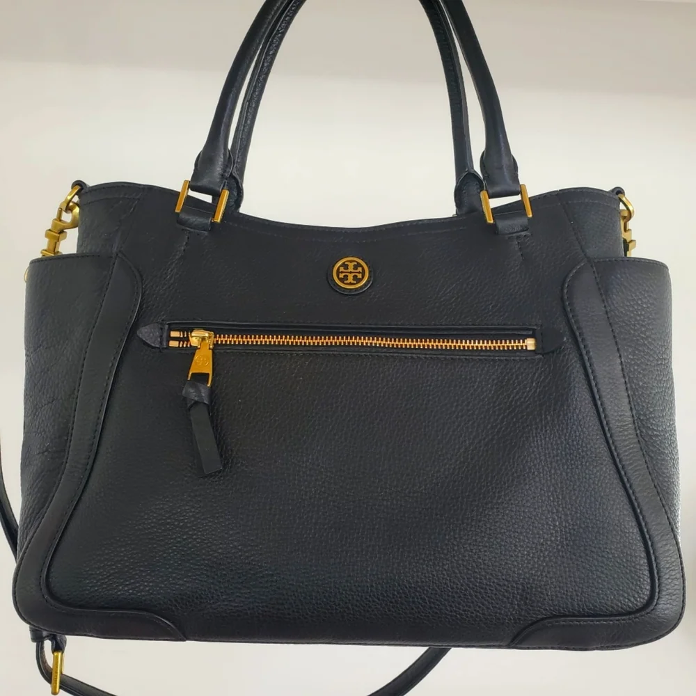 Tory Burch Black Francis Satchel / Crossbody Bag